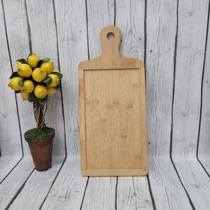 Natural Bamboo Cutting Board with Handle